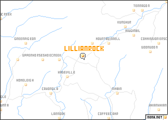 map of Lillian Rock