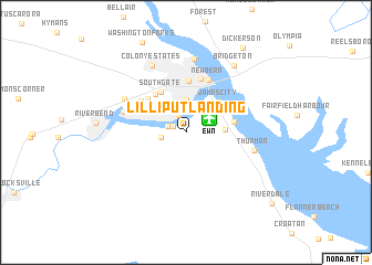 map of Lilliput Landing