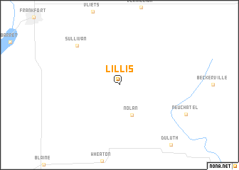 map of Lillis