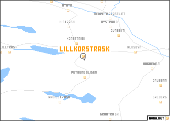 map of Lillkorsträsk