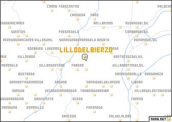 map of Lillo del Bierzo