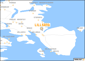 map of Lillsand