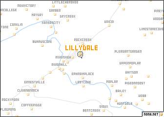 map of Lillydale