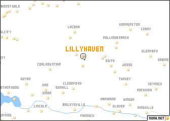 map of Lillyhaven