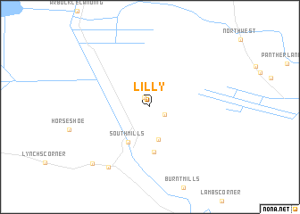 map of Lilly