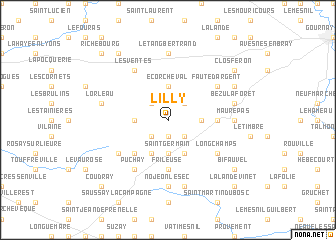 map of Lilly