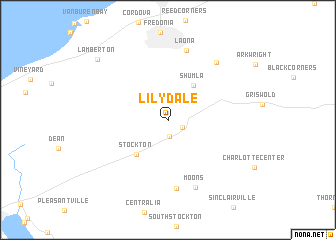 map of Lily Dale