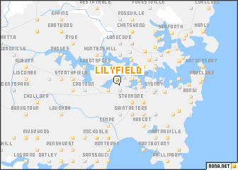 map of Lilyfield