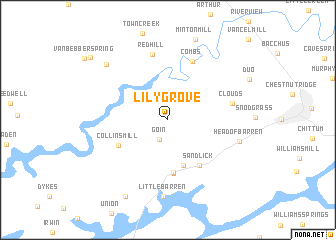 map of Lily Grove