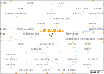 map of Limalonges