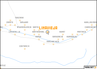 map of Lima Vieja