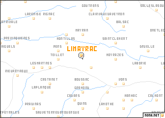 map of Limayrac