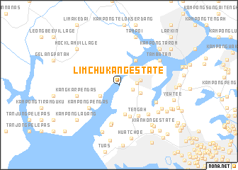 map of Lim Chu Kang Estate