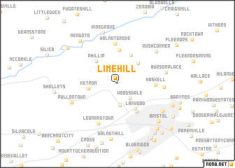 map of Lime Hill