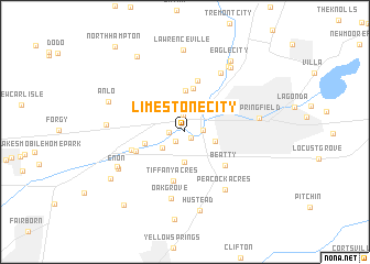 map of Limestone City