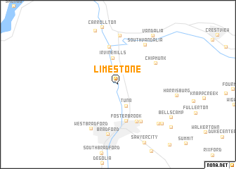 map of Limestone