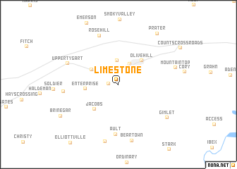 map of Limestone