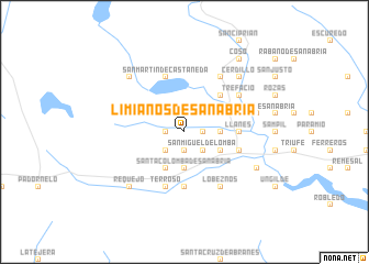 map of Limianos de Sanabria