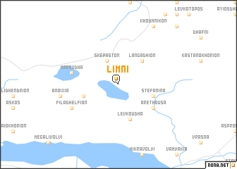 map of Límni
