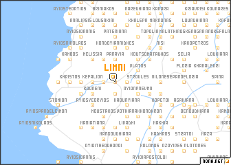 map of Límni