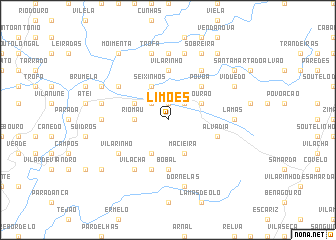 map of Limões