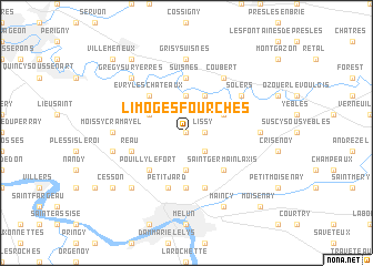 map of Limoges-Fourches