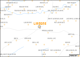 map of Limogne
