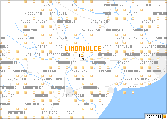 map of Limón Dulce