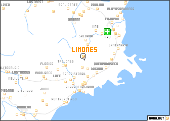 map of Limones
