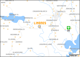 map of Limones