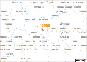 map of Limones