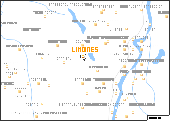 map of Limones