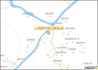 map of Limón Yacu Bajo