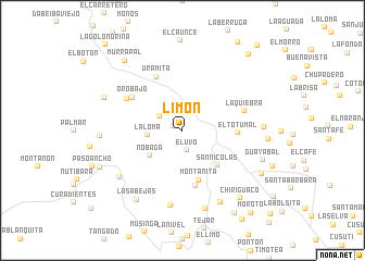 map of Limón