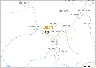 map of Limón