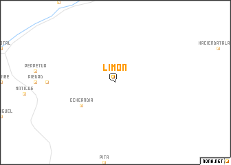 map of Limón