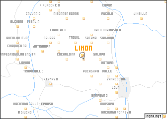 map of Limón