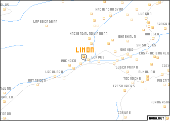 map of Limón