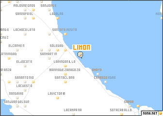 map of Limón