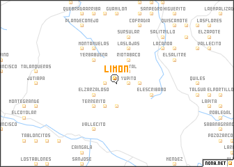 map of Limón