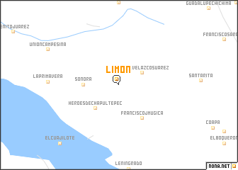 map of Limón
