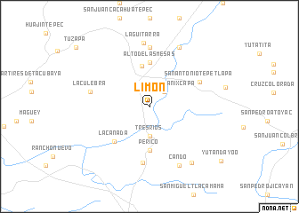 map of Limón