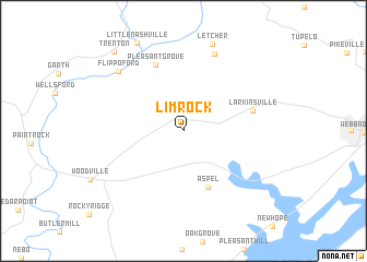 map of Lim Rock