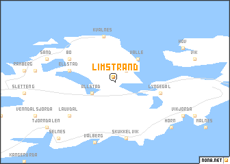 map of Limstrand