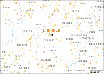 map of Linadica