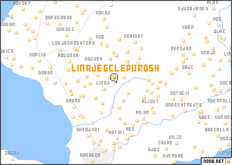 map of Linaj-Egç-Lepurosh