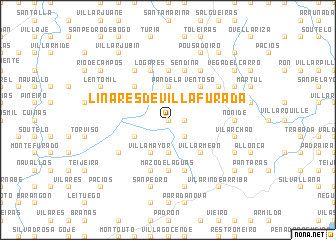 map of Linares de Villafurada