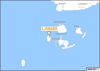 map of Linawan