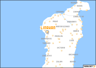 map of Linawan