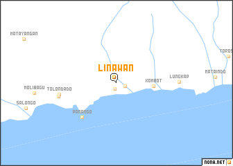 map of Linawan